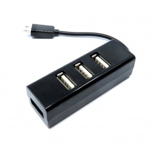 USB hub with microUSB connector - 4 ports