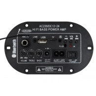 Audio amplifier with MP3 Bluetooth player + remote control