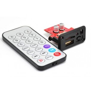 Mini MP3 panel with USB, microSD + remote control