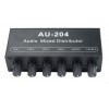 AU-204 - 2-channel stereo audio mixer with four outputs