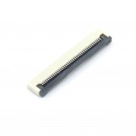 ZIF FFC/FPC female connector, 0.5mm pitch, 40 pin, bottom contact, horizontal