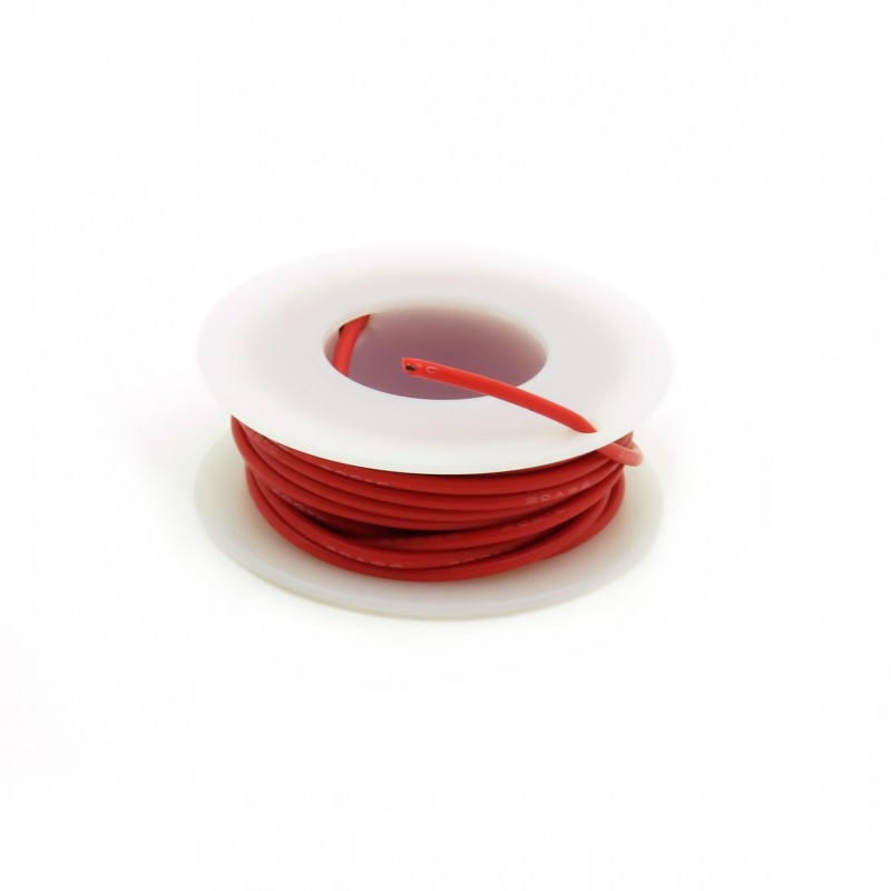 Przewód jednożyłowy silikonowy 20AWG 4m czerwony