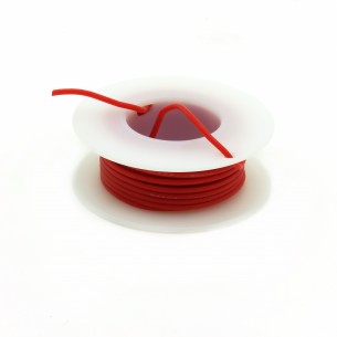Single-core silicone cable 24AWG 4m red