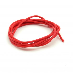 Single-core silicone cable 16AWG 1m red