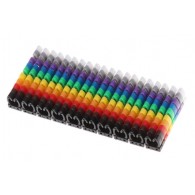 Set of colored markers for 2.5mm² wires - 100 pcs.