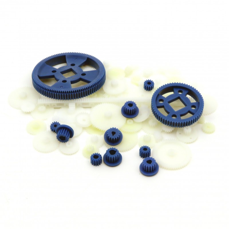 A set of plastic gears - 69 pcs.