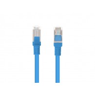 Ethernet FTP Cat5e network cable, shielded blue, 0.5m