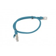 Ethernet FTP Cat5e network cable, shielded blue, 0.5m