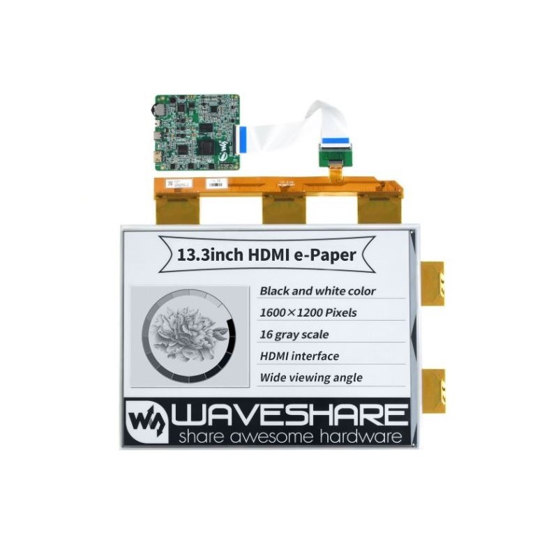 13.3inch HDMI e-Paper (EU) - moduł z wyświetlaczem e-Paper 13,3" 1600x1200