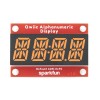 Qwiic Alphanumeric Display - module with a 4-element 14-segment display (pink)