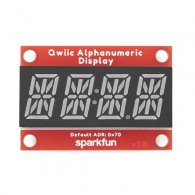 Qwiic Alphanumeric Display - module with a 4-element 14-segment display (blue)