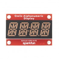 Qwiic Alphanumeric Display - module with a 4-element 14-segment display (purple)
