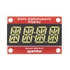 Qwiic Alphanumeric Display - moduł z 4-elementowym wyświetlaczem 14-segmentowym (biały)