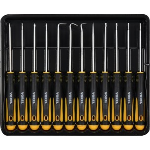 A set of precision screwdrivers and 12 hooks - 12 pcs.
