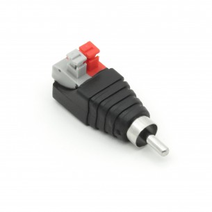 RCA plug adapter - spring connector