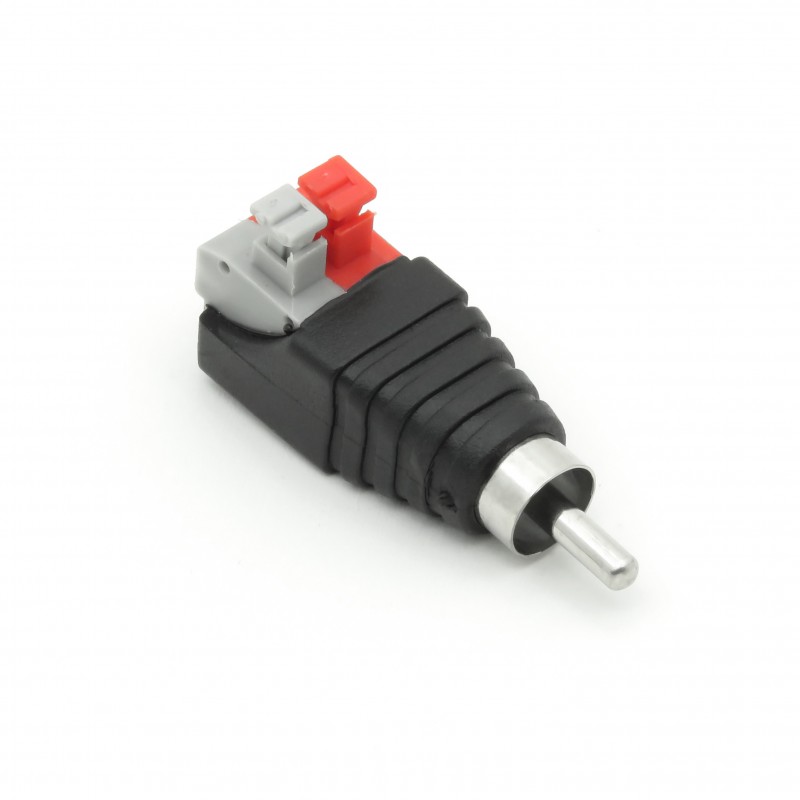 RCA plug adapter - spring connector