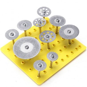 A set of diamond discs for a mini grinder 10 pcs.