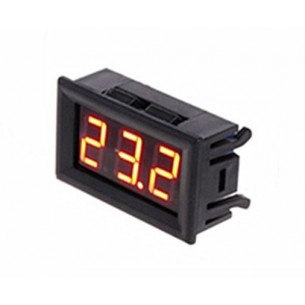 Panel thermometer 12V with LED display (red)