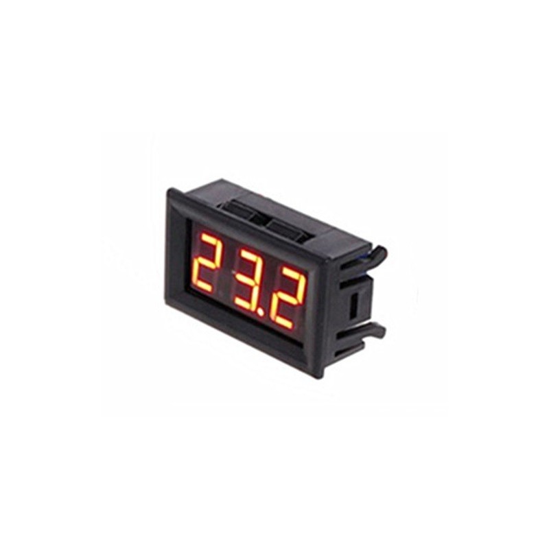Panel thermometer 12V with LED display (red)
