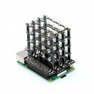 PiCube - moduł z matrycą LED 3D 4x4x4 dla Raspberry Pi (zielony)