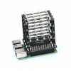 PiCube - module with LED matrix 3D 4x4x4 for Raspberry Pi (green)