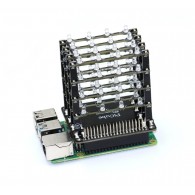 PiCube - module with LED matrix 3D 4x4x4 for Raspberry Pi (blue)