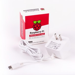 Power adapter 5.1V / 3A USB-C for Raspberry Pi 4 white - US plug