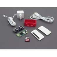 A set of Raspberry Pi Zero 2 W with official accessories and a Waveshare USB HUB with a dedicated case