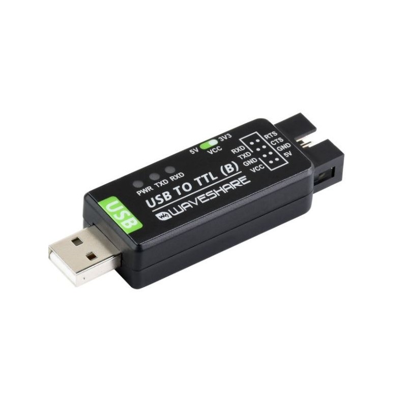 USB TO TTL (B) - przemysłowy konwerter USB-UART z układem CH343G
