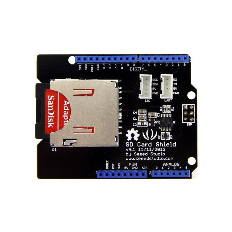 SD Card Shield V4 - moduł z gniazdem kart microSD dla Arduino - sklep ...