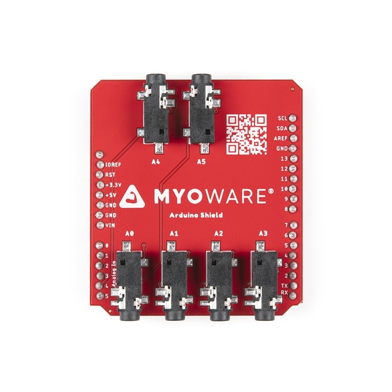 MyoWare 2.0 Arduino Shield - щит Arduino для датчиків напруги м'язів