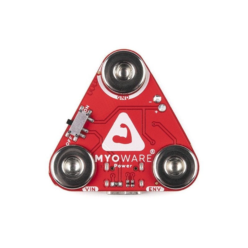 MyoWare 2.0 Power Shield — модуль питания для датчика мышечного напряжения.