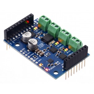 Motoron M3S256 Triple Motor Controller Shield - 3-channel DC motor driver for Arduino (soldered connectors)