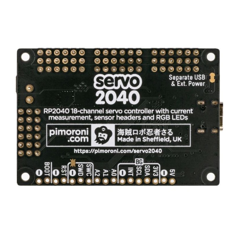 Servo 2040 - 18-канальний сервоконтролер з мікроконтролером RP2040
