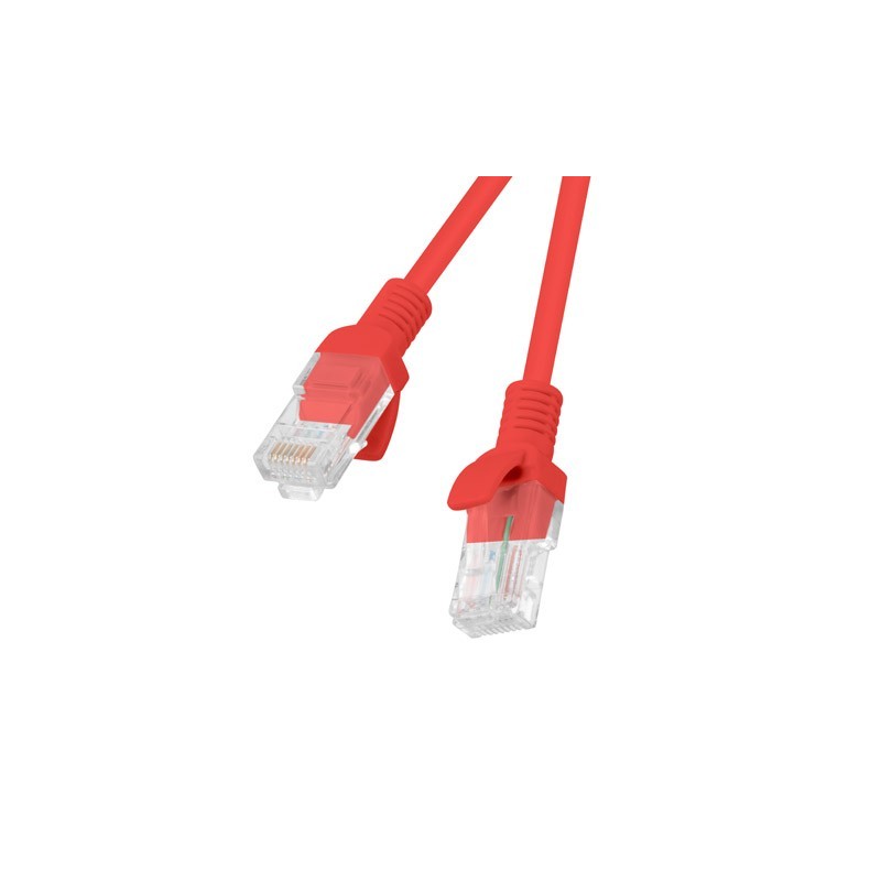 Kabel sieciowy Ethernet Patchcord KAT. 5E UTP czerwony - 2 m