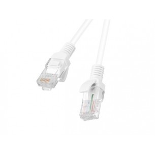 PATCHCORD CAT.6 UTP 20M WHITE FLUKE PASSED LANBERG