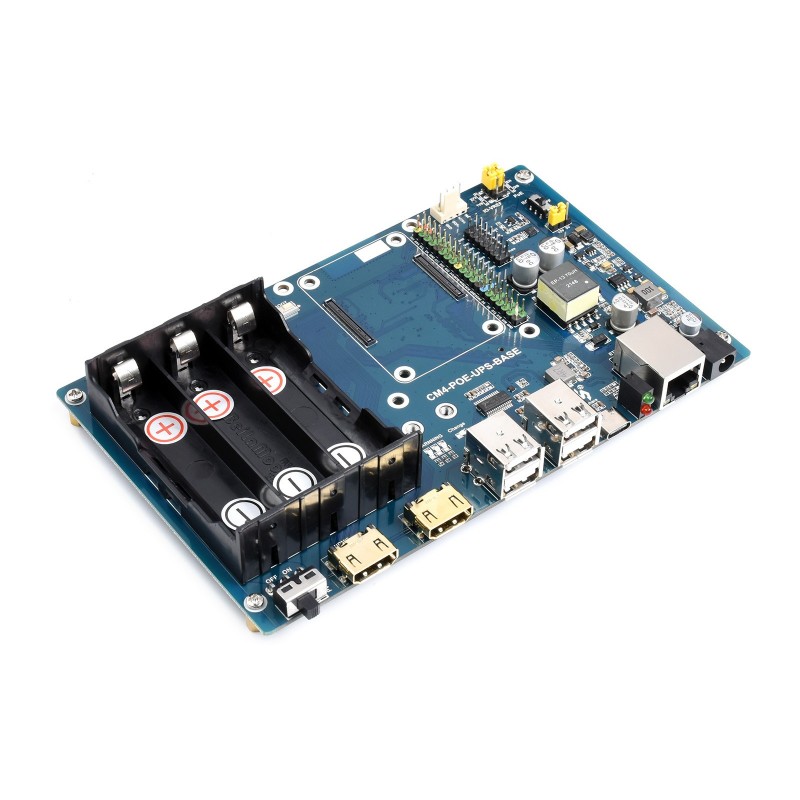 CM4-POE-UPS-BASE-EN - base board for Raspberry Pi CM4 modules