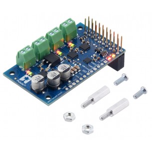 Motoron M3H256 Triple Motor Controller - 3-channel DC motor driver for Raspberry Pi (soldered connectors)
