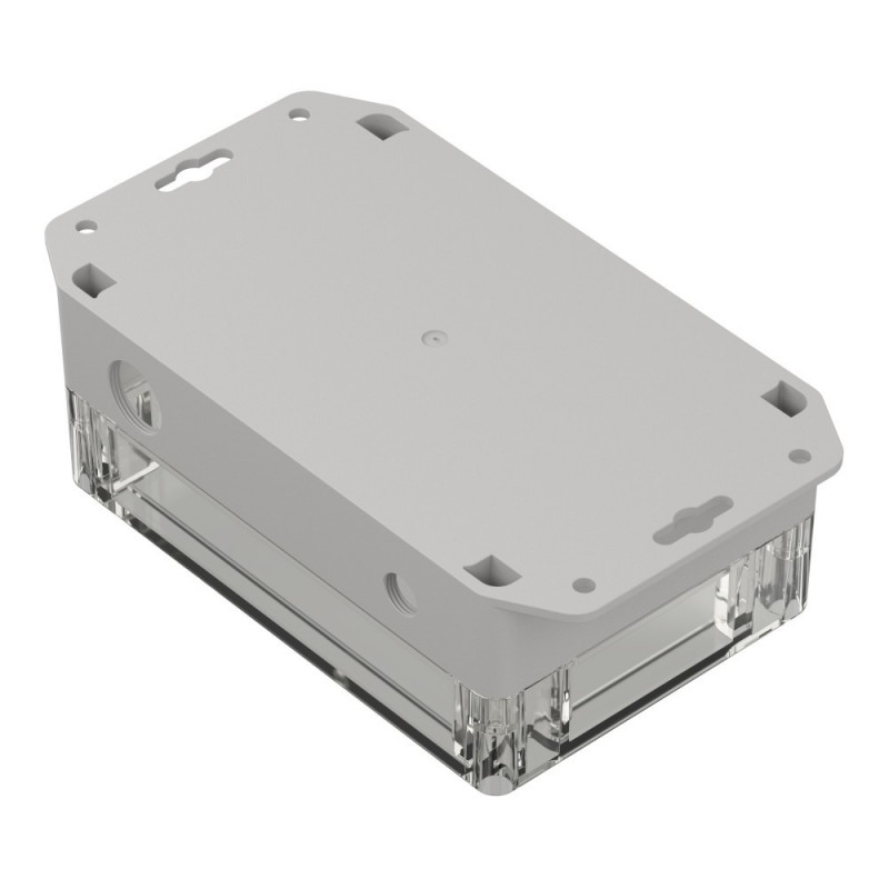 Universal IoT case, light gray, transparent cover - Kamami on-line store