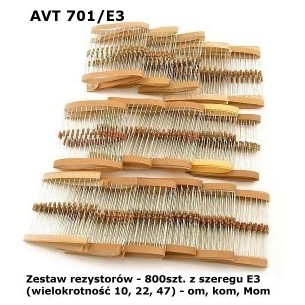 AVT701 / E3 - Starter kit - E3 resistors - 800 pcs