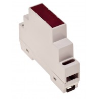 Z105JFcz ABS - Din rail enclosure Z105 lightgray with red filter ABS