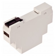 Z105JFcz ABS - Din rail enclosure Z105 lightgray with red filter ABS