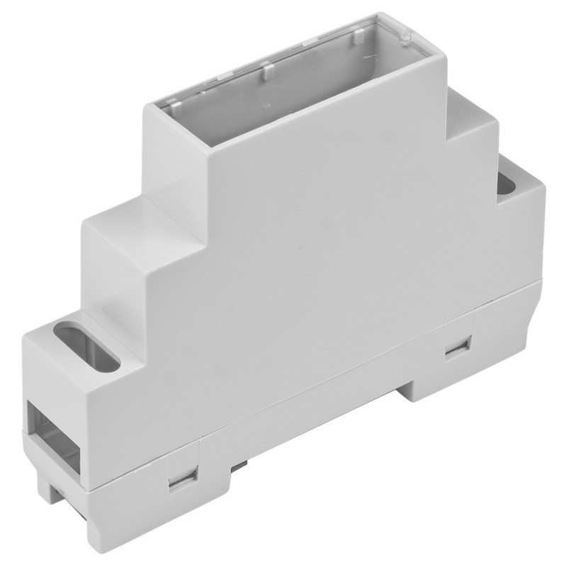 Z105JFp ABS V0 - Din rail enclosure Z105 lightgray with transparent filter ABS V0