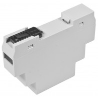 Z105JFp ABS V0 - Din rail enclosure Z105 lightgray with transparent filter ABS V0