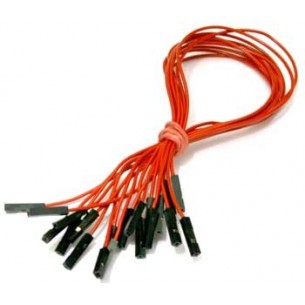 Jumper wires, set of 10 pcs., red