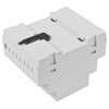 Z108JFp ABS V0 - Din rail enclosure Z108 lightgray with transparent filter ABS V0