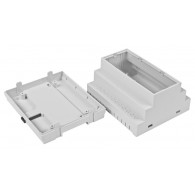 Z110JFp ABS V0 - Din rail enclosure Z110 lightgray with transparent filter ABS V0