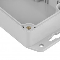 Z128SUJp-IP67 TM PC - Enclosure hermetically sealed Z128 lightgray with lug, transparent lid with brass bushing PC
