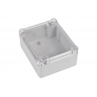 Z54JpH ABS - Hermetic enclosure Z54 lightgray, transparent lid with gasket ABS