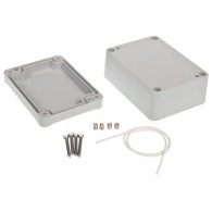 Z56JH TM ABS - Hermetic enclosure Z56 lightgray with gasket & brass bushing ABS